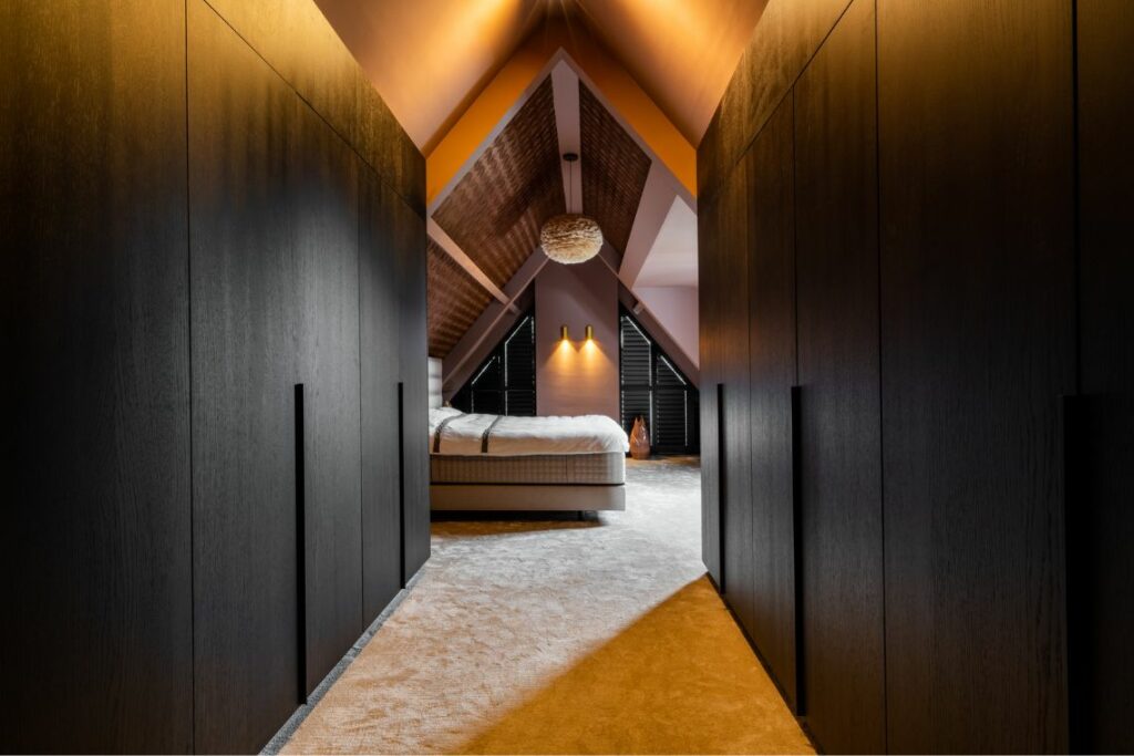 Vloer- en raamdecoratie slaapkamer