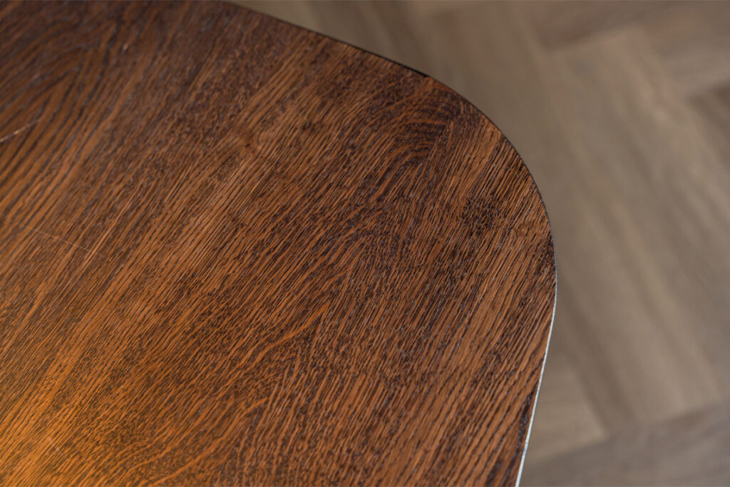 Hout bruin eettafel