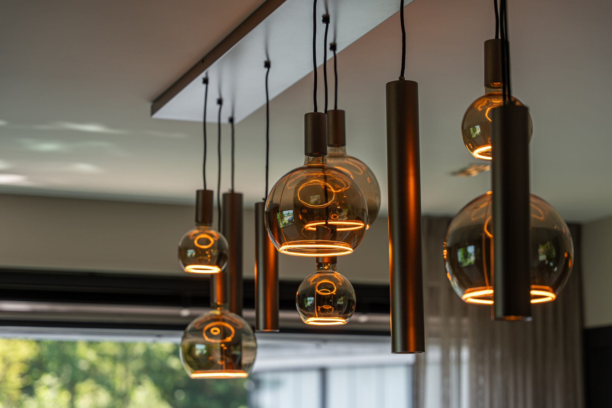 hanglamp glazen bollen